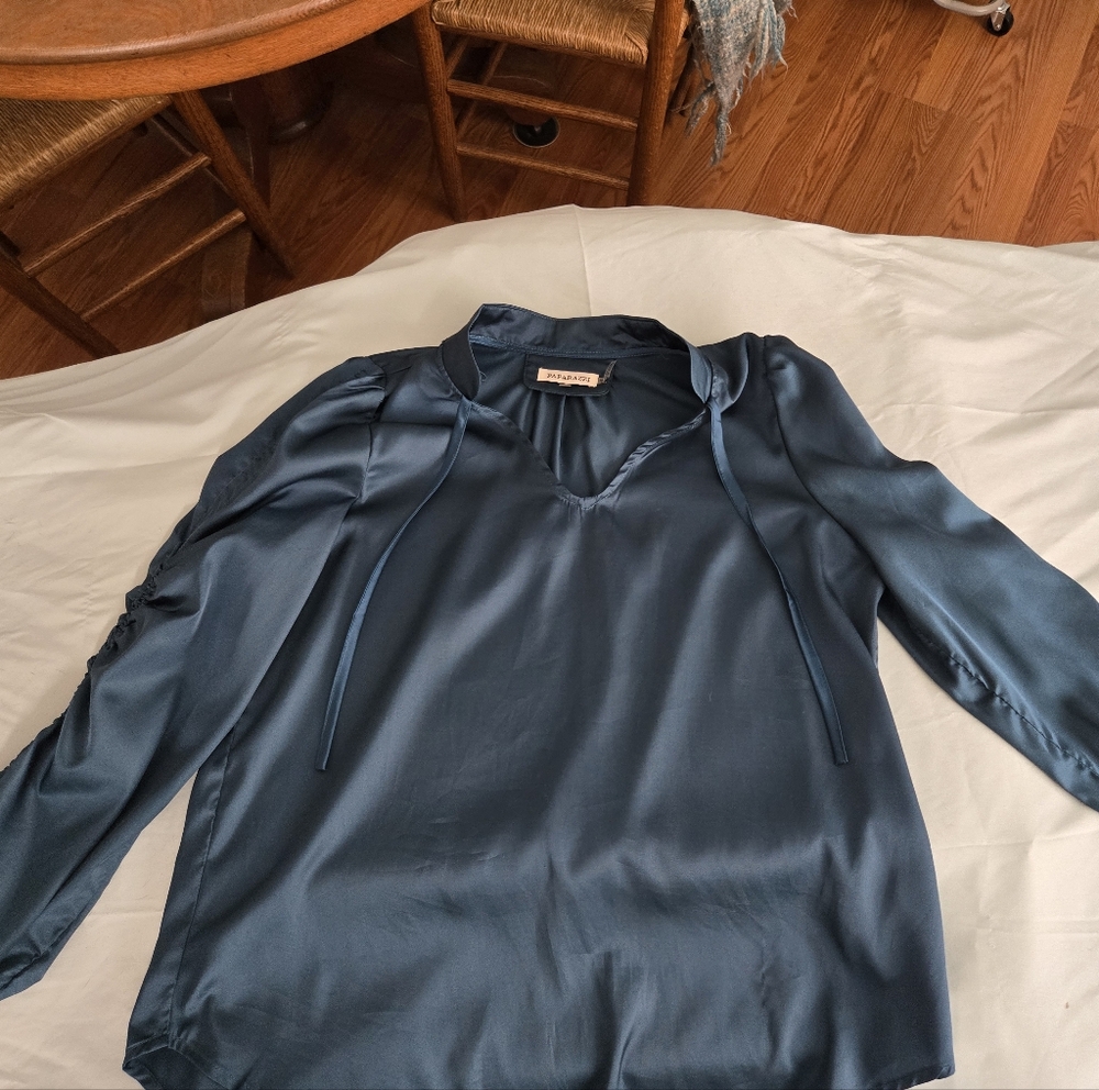 Elegant Navy Blue Women's Top Paparazzi